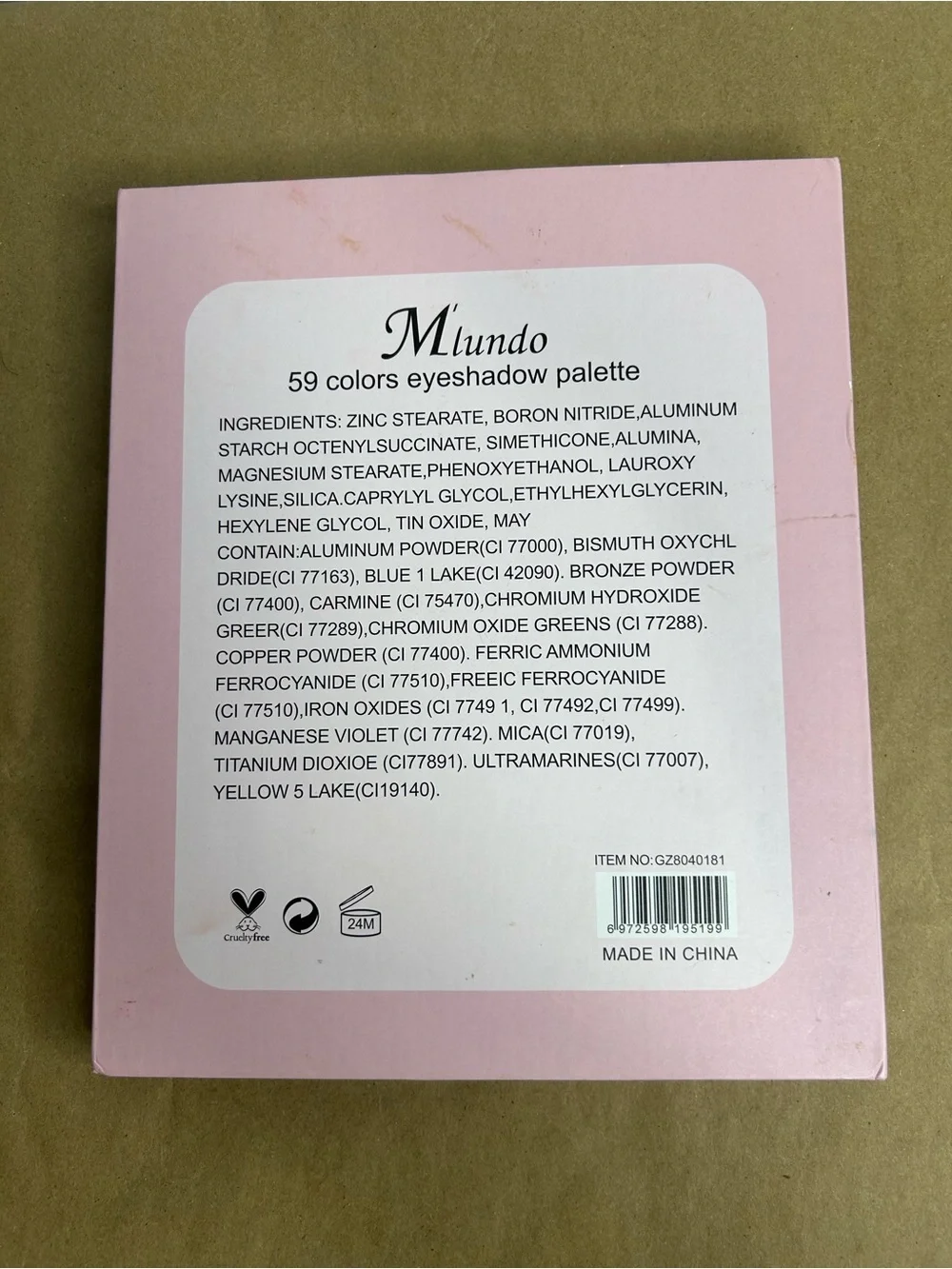 Hello Kitty 59 Colors Eyeshadow Palete- New